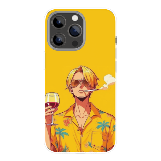 0ne P!ece Anime Phone Case | S@nJi Stylish Illustration Design | Premium Metal Back Cover | Compatible with All Mobile Phones