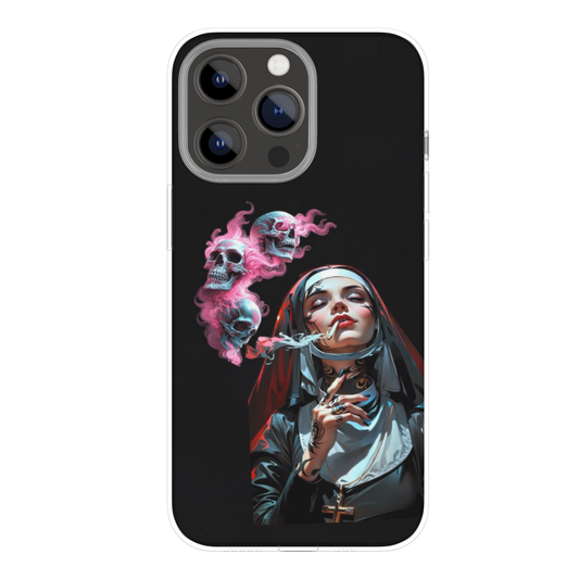 Dark Art Phone Case | Sm0king Skull Fantasy Design | Premium Metal Back Cover | Compatible with All Mobile Models