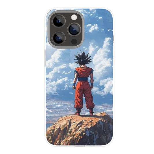 Dr@gon B@ll Inspired Phone Case | S0n G0ku Anime Sky Warrior Design | Premium Metal Back Cover Compatible with All Mobile Models