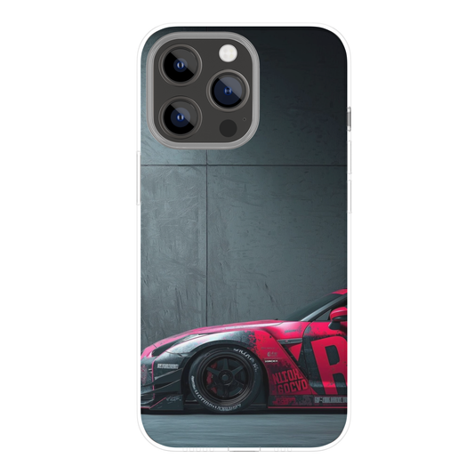 Premium Metal Mobile Back Cover – Nissan GT-R Motorsport Inspired Design | High-Gloss Finish | Slim Easy Fit | Scratch & Impact Resistant Luxury Case