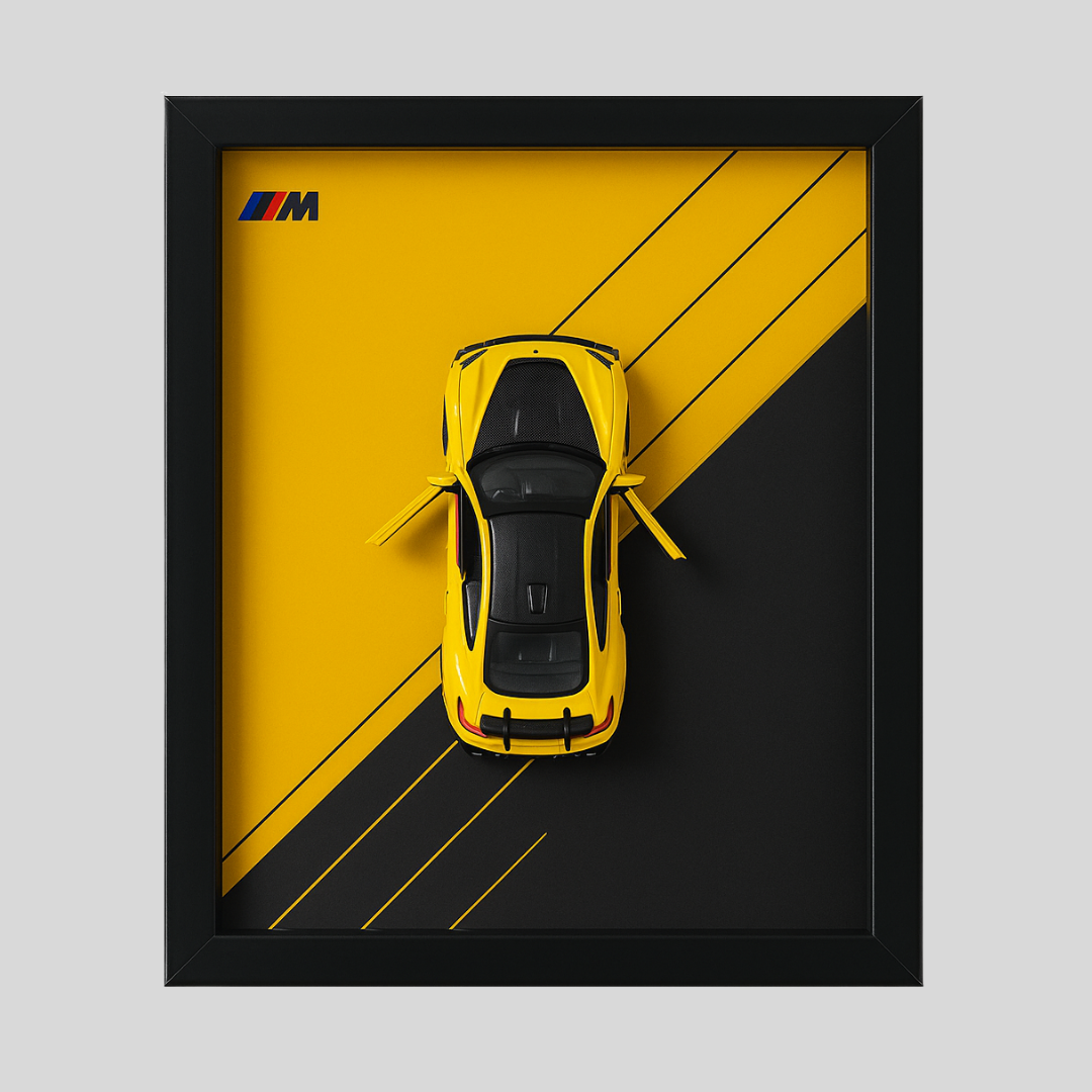 BMW M Performance Series Diecast Car Frame - 3D Wall Art