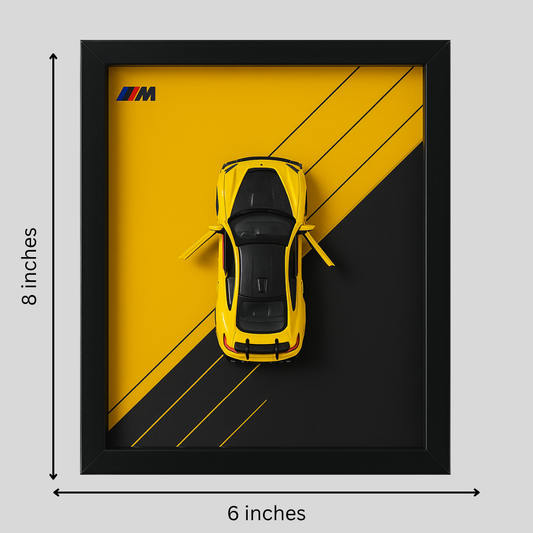 BMW M Performance Series Diecast Car Frame - 3D Wall Art
