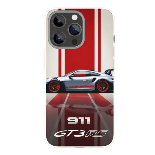 Premium Metal Mobile Back Cover – Porsche 911 GT3 RS Design | High-Gloss Finish | Slim & Easy Fit | Scratch & Impact Resistant Luxury Case