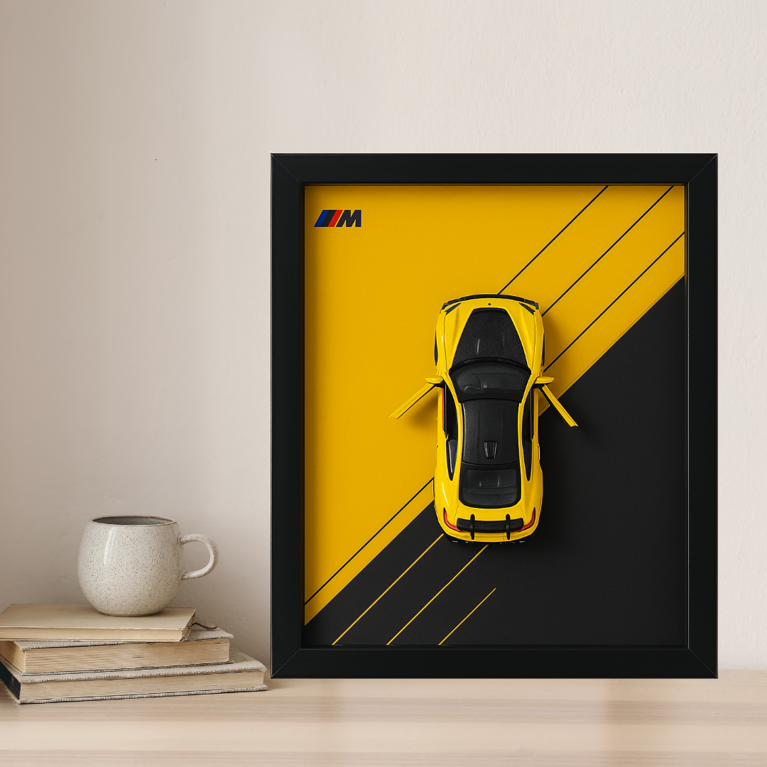 BMW M Performance Series Diecast Car Frame - 3D Wall Art
