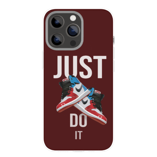 Just Do It Sneaker Graphic Mobile Cover | Air J0rd@n 1 High Retro Inspired Design Case | N!ke Style Basketball Streetwear Back Cover | Shockproof Slim Case for iPhone & Android