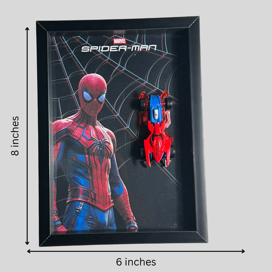 Spider-Man Diecast Car Frame – Marvel | Limited Edition Display