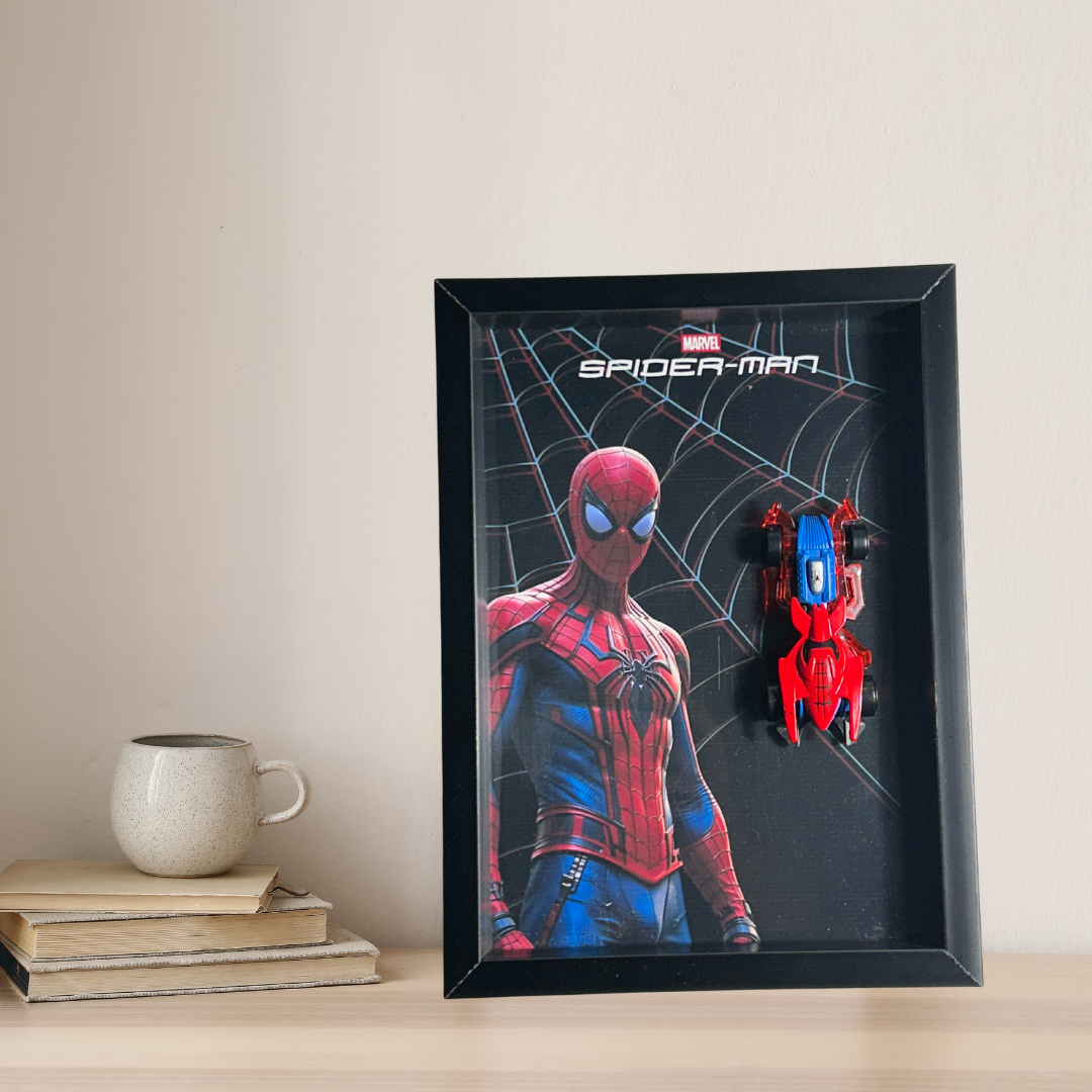 Spider-Man Diecast Car Frame – Marvel | Limited Edition Display