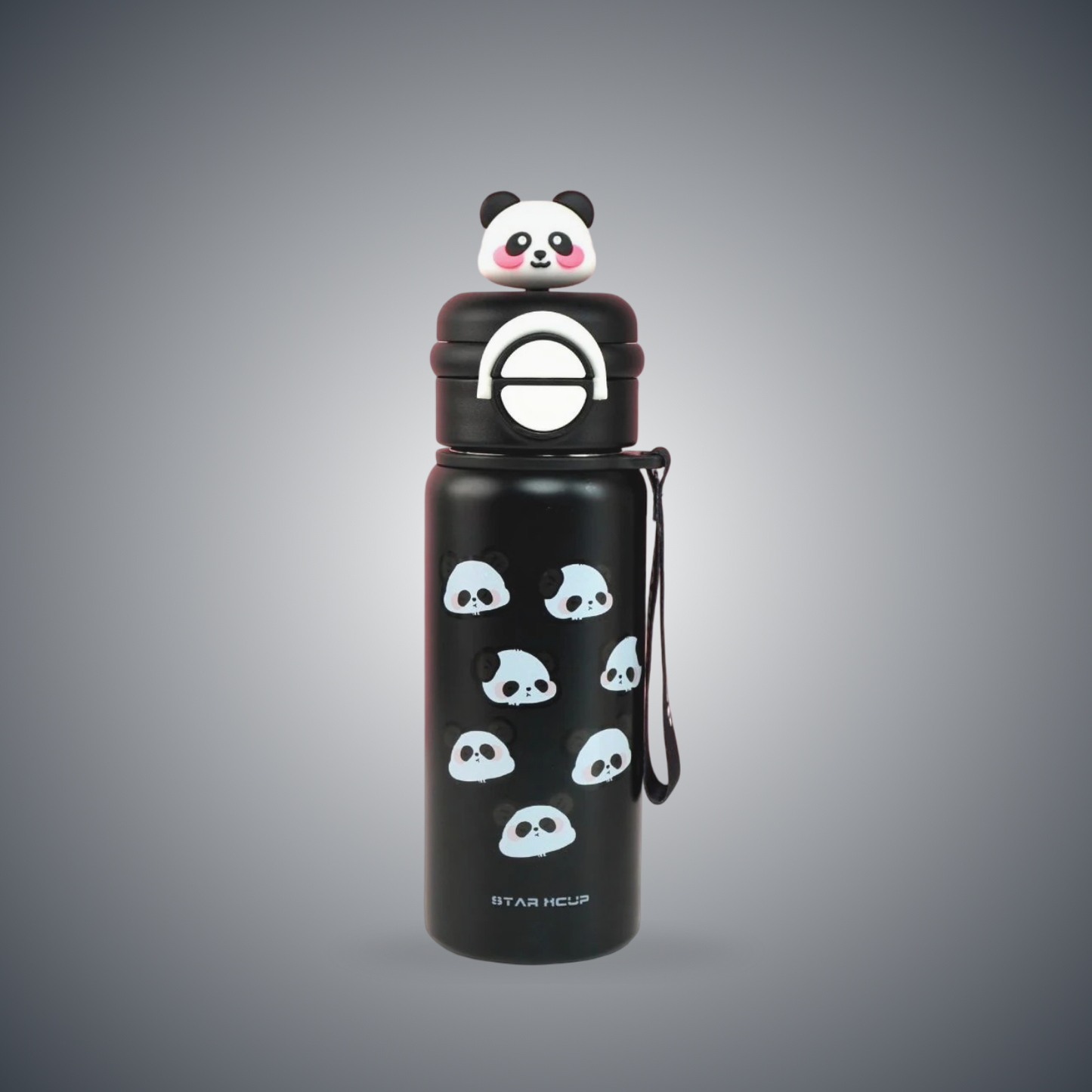 Panda x Cup Insulated Bottle – Cute Double Wall Stainless Steel Thermos for Hot & Cold Drinks | Leak-Proof & Portable Travel Flask