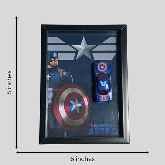 Captain America Diecast Car Frame – Marvel | Limited Edition Display