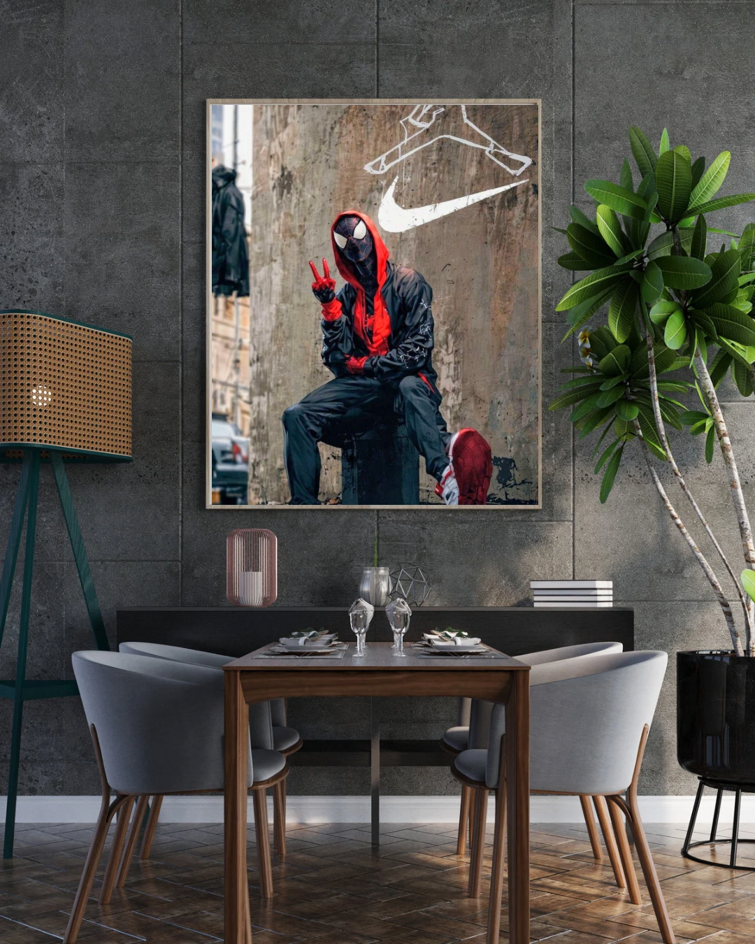 Premium Spider-Man Wall Art – Aesthetic 3D Frame for Home & Office Decor | Marvel Superhero Collectible
