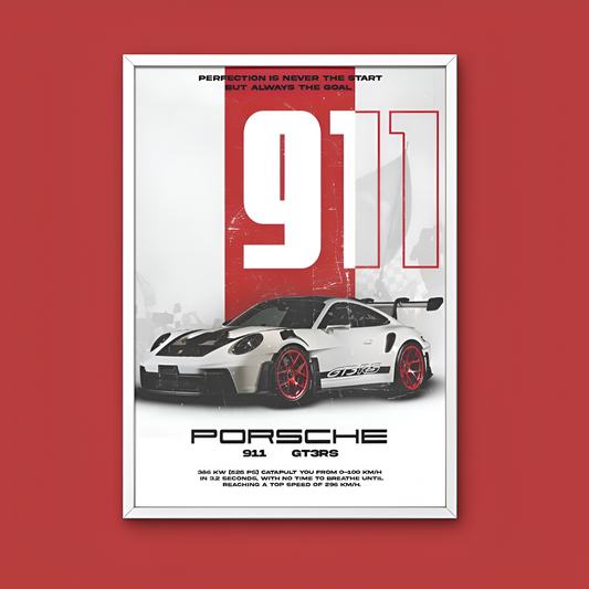 Porsche Framed Car Wall Art – Premium Automotive Decor for Car Enthusiasts