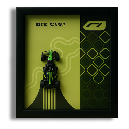 KICK SAUBER F1 Team 2025 Hot Wheels 3D Car Frame – Limited Edition Collectible