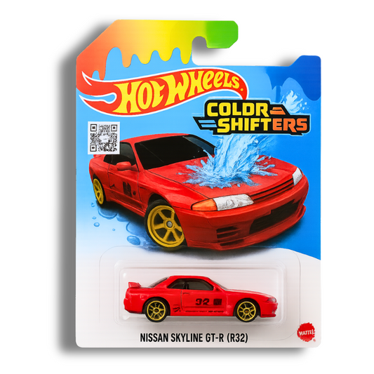 Hot Wheels Color Shifters Nissan Skyline GT-R (R32) – 1:64 Scale Diecast Car | Premium JDM Collectible for Kids & Car Enthusiasts