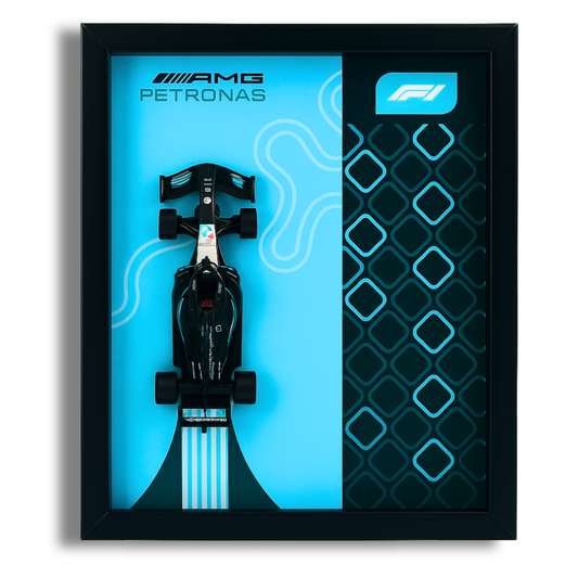 Bburagos AMG Petronas F1 Diecast Car Frame 1:43 – 3D Wall Art