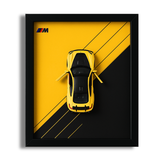 BMW M Performance Series Diecast Car Frame - 3D Wall Art