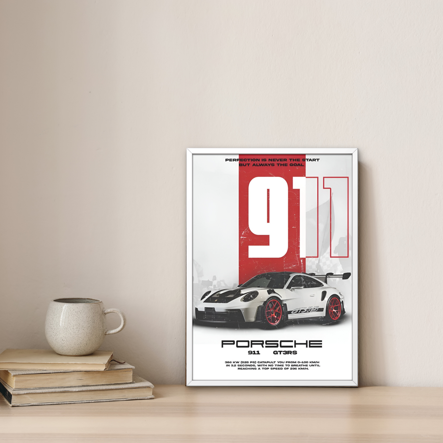Porsche Framed Car Wall Art – Premium Automotive Decor for Car Enthusiasts