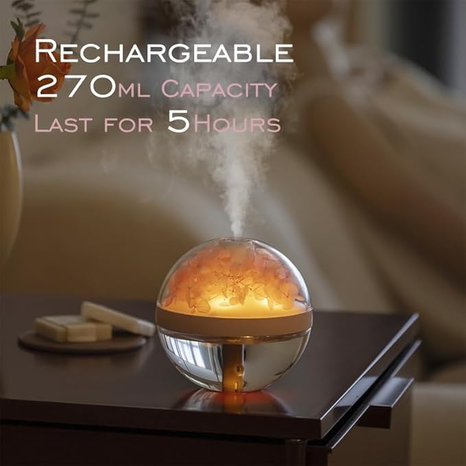 Flower Humidifier β Cute USB Cool Mist Humidifier with LED Night Light for Bedroom