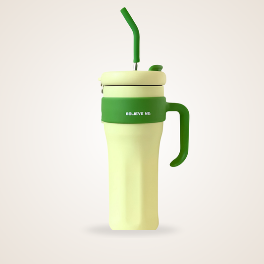 Believe Me™ 1.2L Jumbo Tumbler – Leak-Proof Insulated Water Bottle for Hot & Cold Drinks