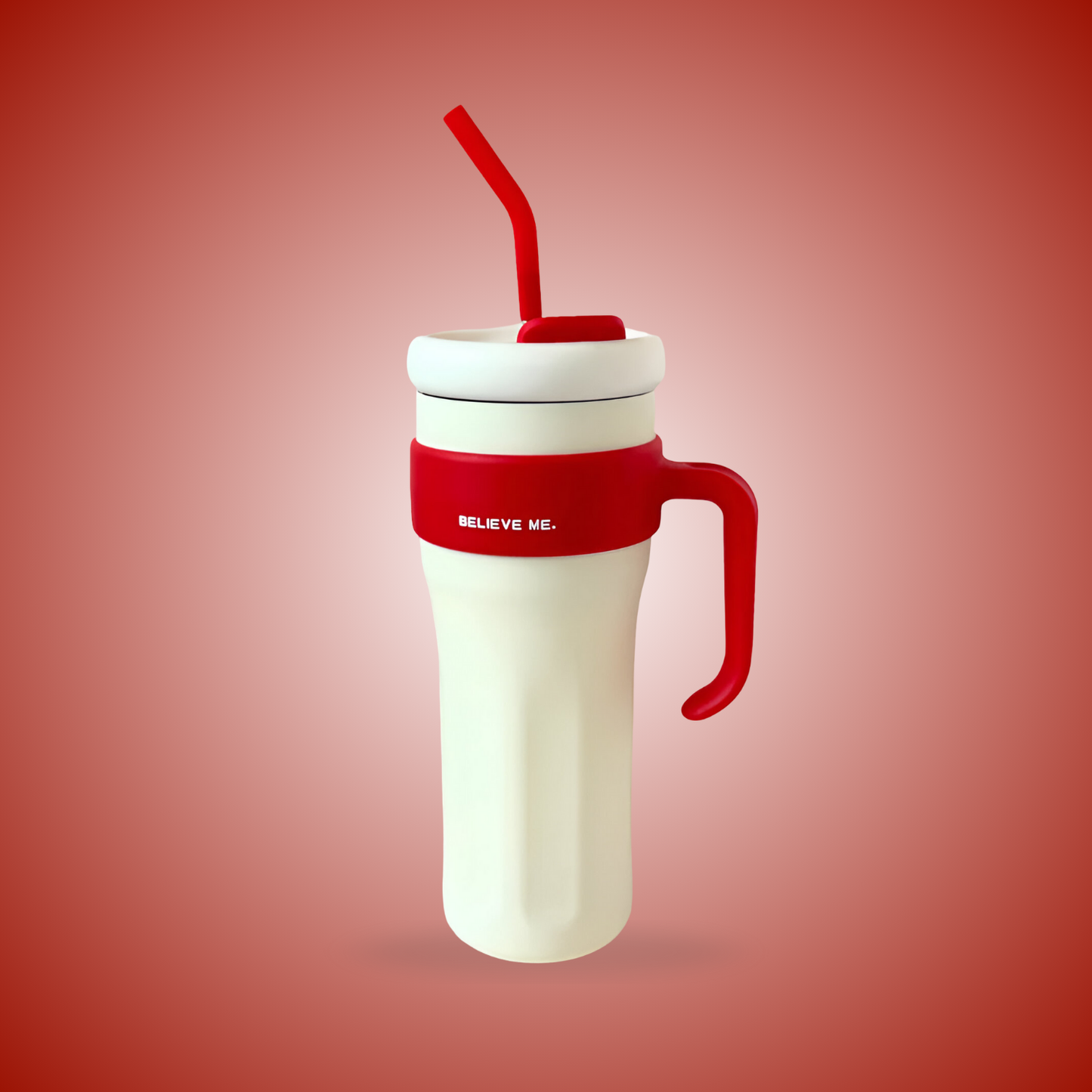 Believe Me™ 1.2L Jumbo Tumbler – Leak-Proof Insulated Water Bottle for Hot & Cold Drinks