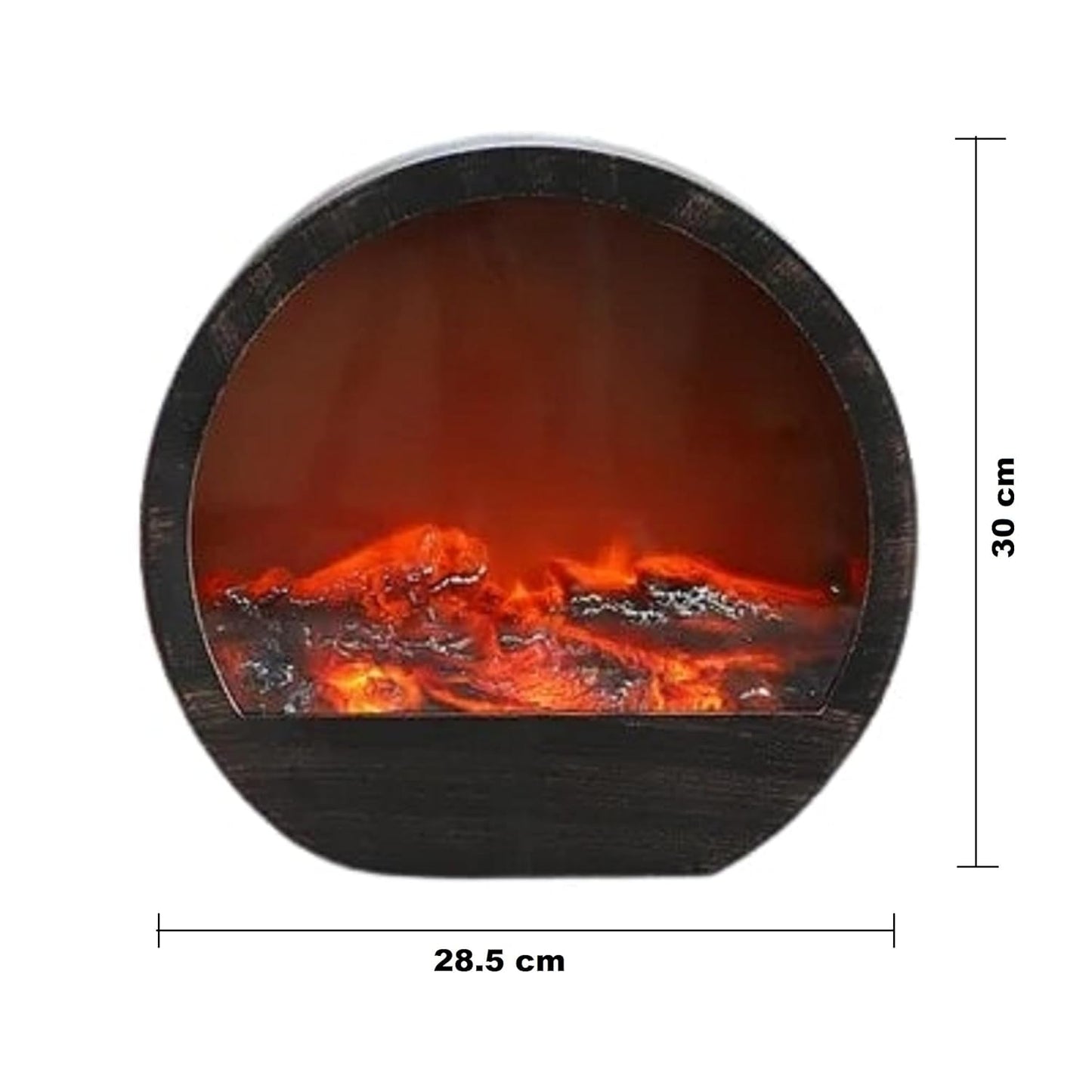 Portable Tabletop LED Fireplace – Realistic Flame Simulation Decorative Mini Fireplace for Home, Office & Holiday Ambiance