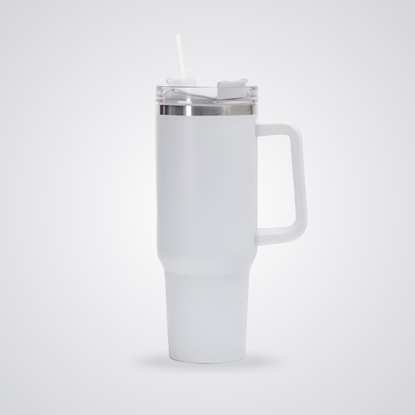 Premium 40oz Stanley Style Tumbler with Handle & Straw