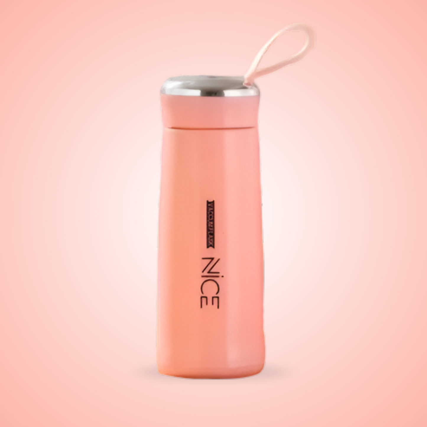Nice Premium Glass & Plastic Water Bottle – 400ml Leak-Proof, Portable & Stylish Travel Flask for Hot & Cold Beverages – Durable & Eco-Friendly