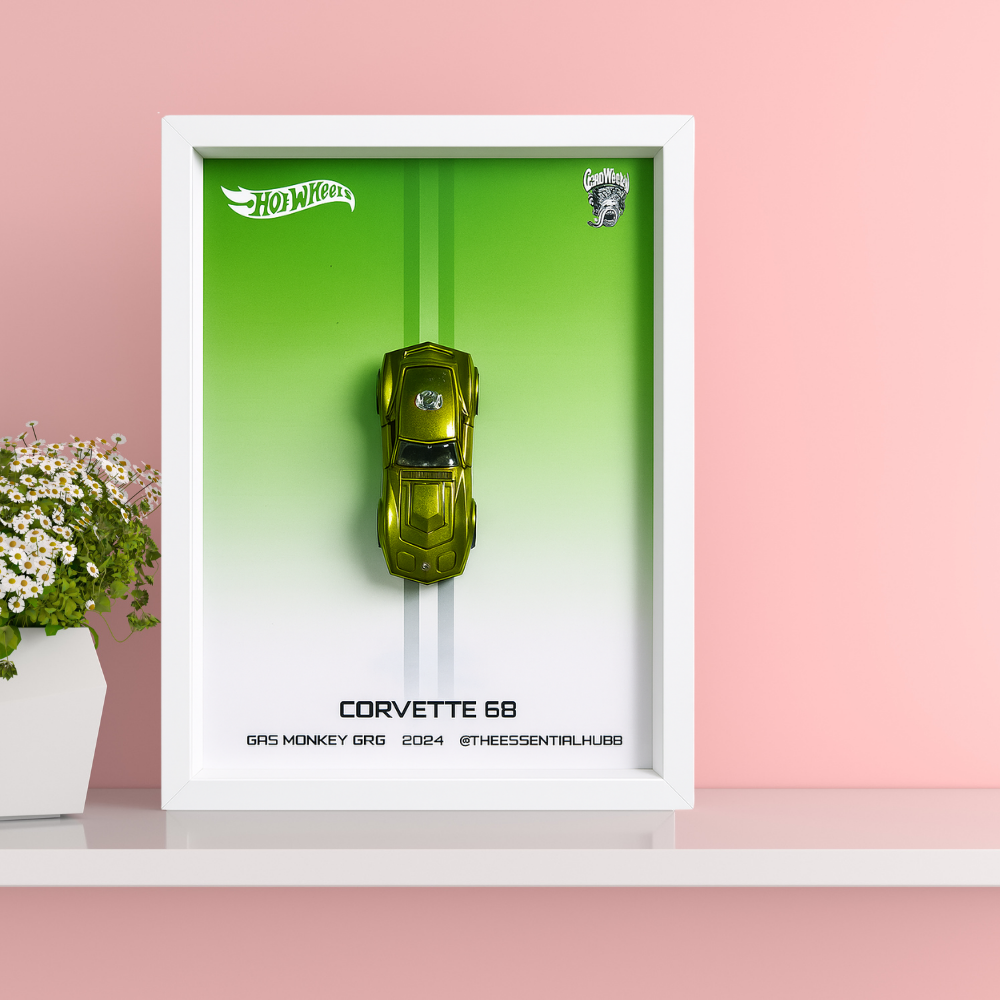 68 Corvette - Gas Monkey Garage Hot Wheels 3D Car Frame