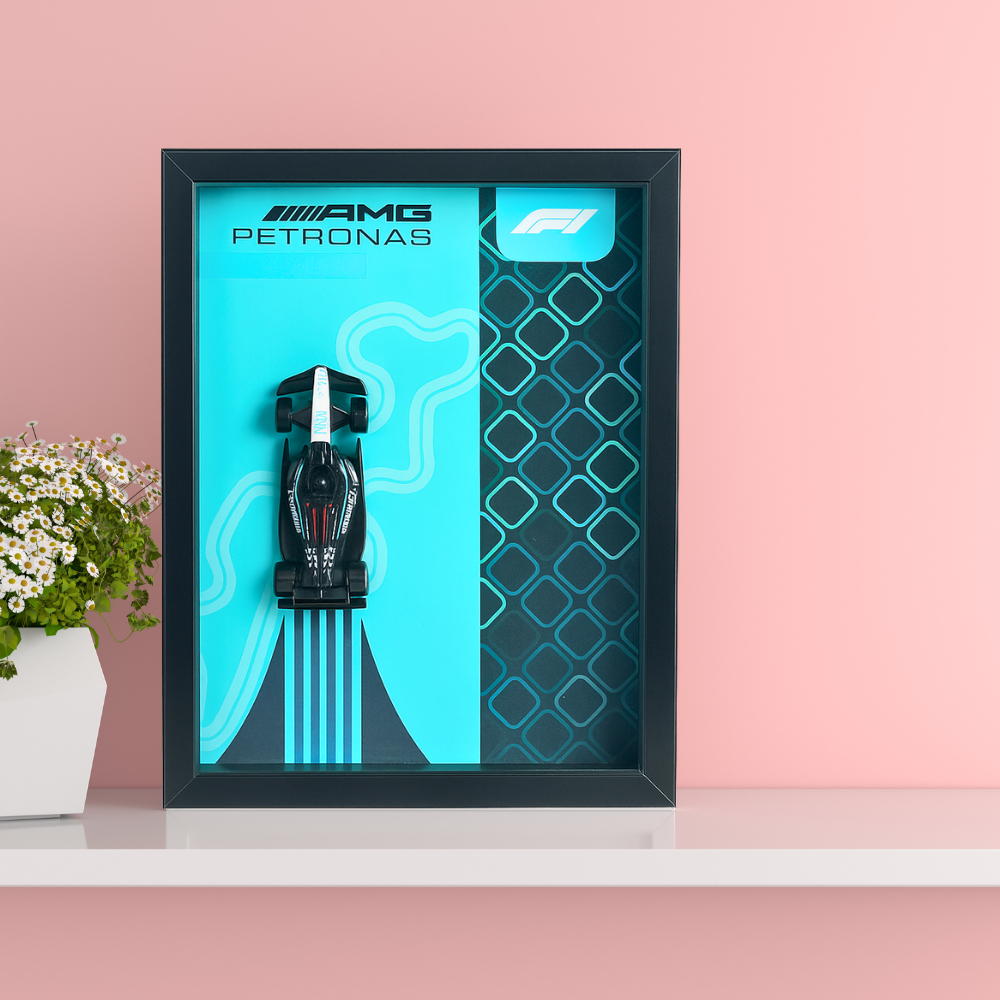 Mercedes-AMG Petronas F1 Team 2025 Hot Wheels 3D Car Frame - Limited Edition