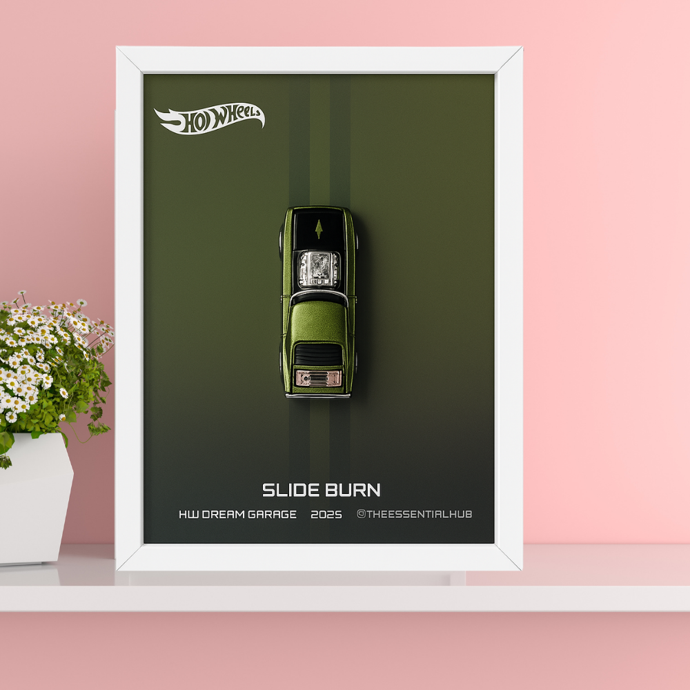 Slide-Burn 2025 Hot Wheels 3D Car Frame – Custom Racer