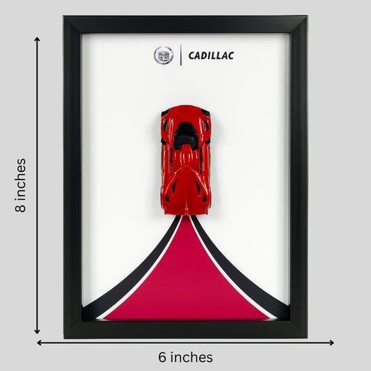 Hot Wheels Cadillac Project GTP Diecast Car Frame 1:64 – 3D Wall Art