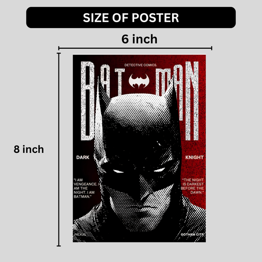 Batman Wall Posters Set of 10 | Premium Glossy HD Printed Batman Posters for Room Décor | Superhero Comic Wall Art for Bedroom, Gaming Room, Office & Café | Modern Batman Aesthetic Poster Collection