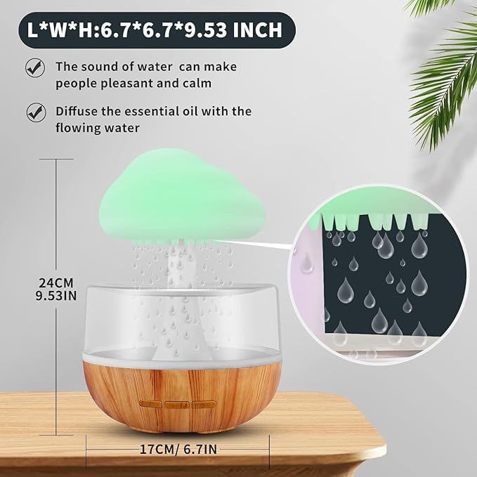 Cloud Rainfall Humidifier Lamp