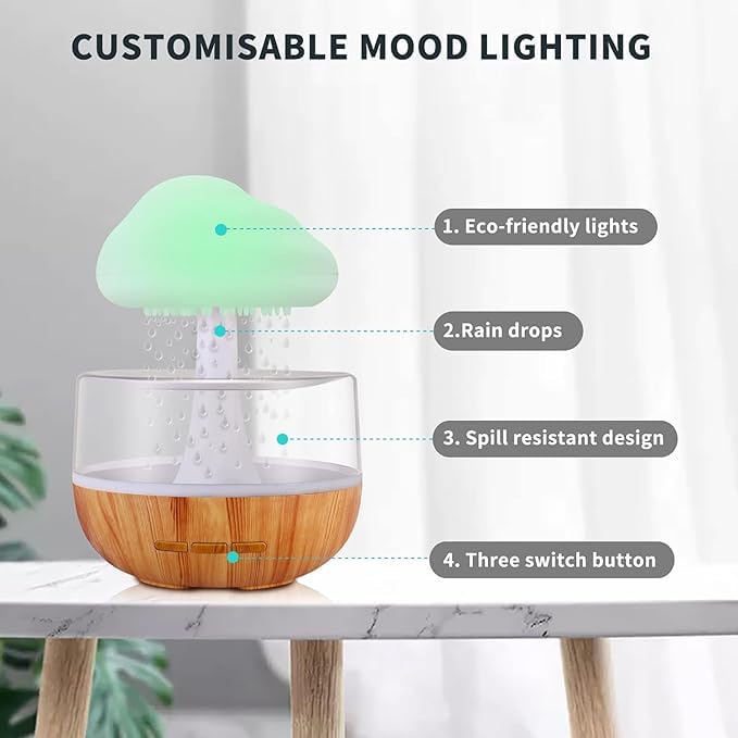 Cloud Rainfall Humidifier Lamp