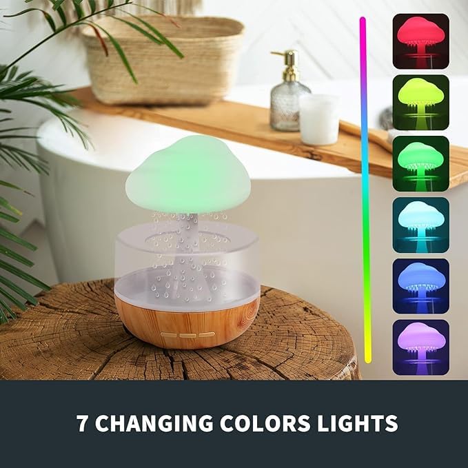 Cloud Rainfall Humidifier Lamp