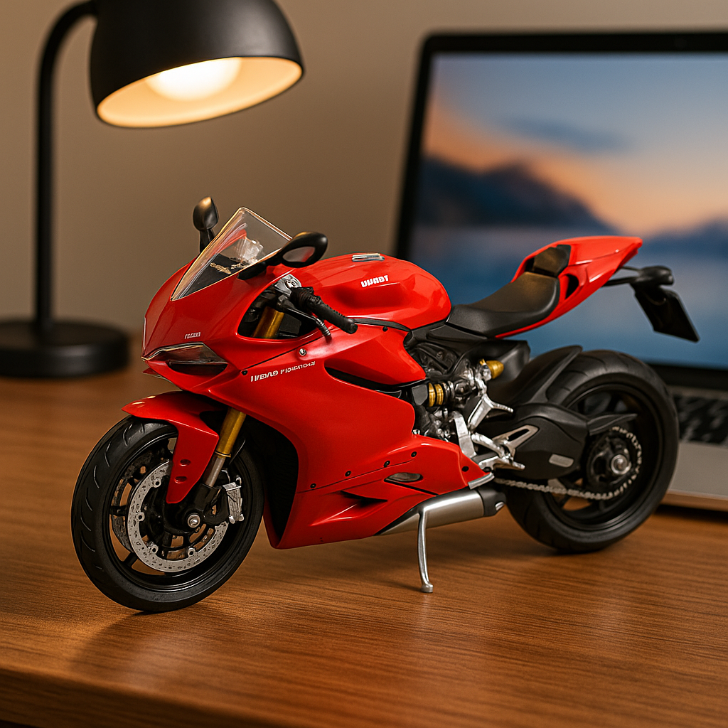 Maisto Ducati 1199 Panigale 1:18 Scale Diecast Bike Model – Premium Superbike Collectible | Metal Motorcycle Toy for Display, Gifting & Collectors (Red)