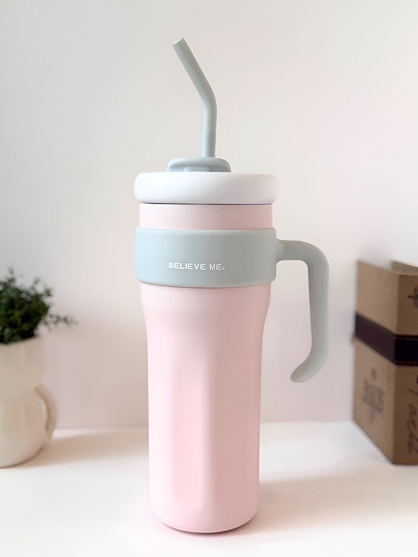 Believe Me™ 1.2L Jumbo Tumbler – Leak-Proof Insulated Water Bottle for Hot & Cold Drinks