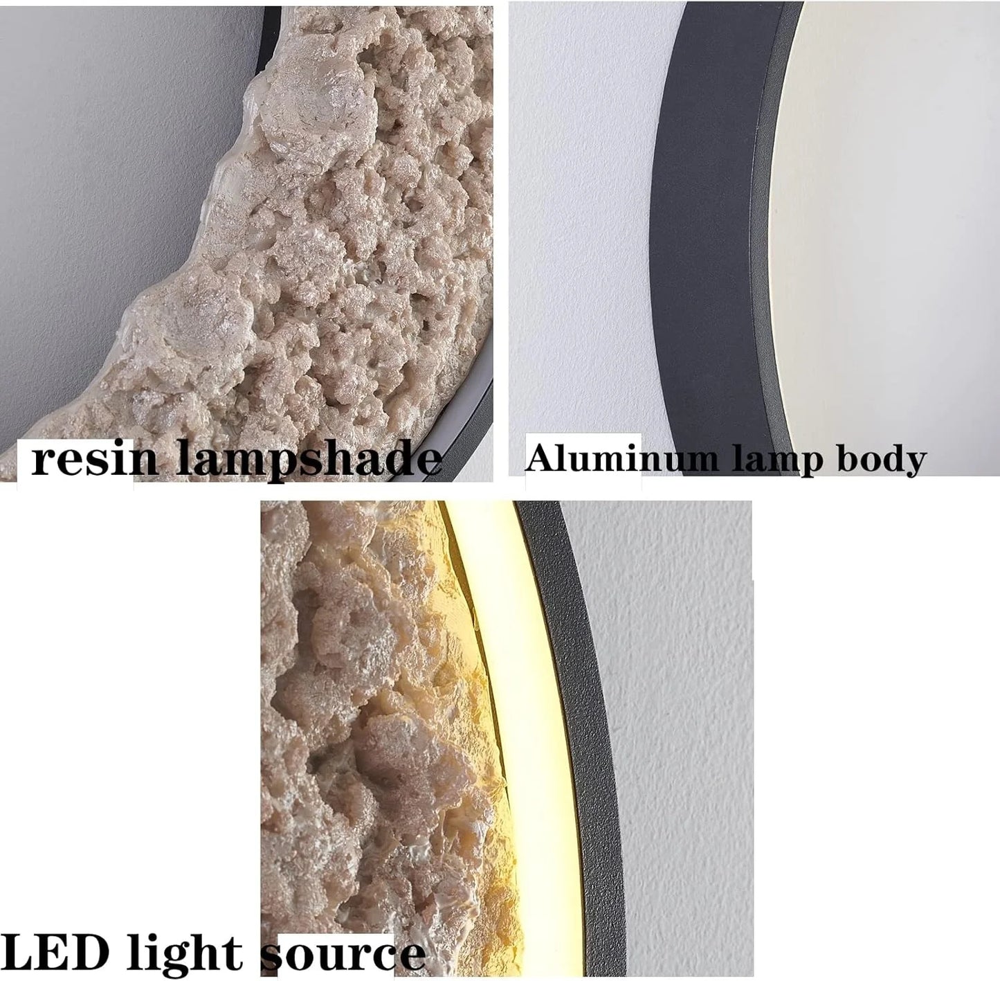 Wall Mounted Half Moon Light Modern Style LED Wall Lamp