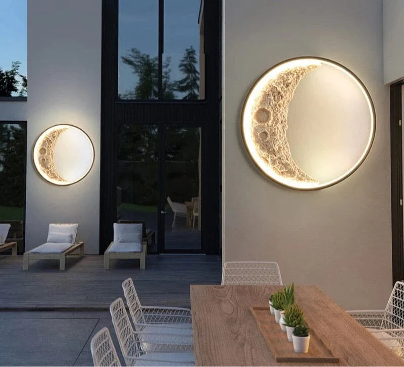 Wall Mounted Half Moon Light Modern Style LED Wall Lamp