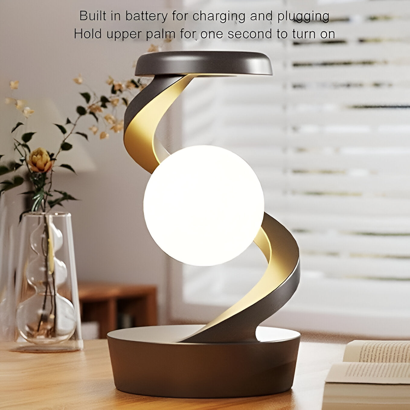 Spiral Levitating LED Desk Lamp