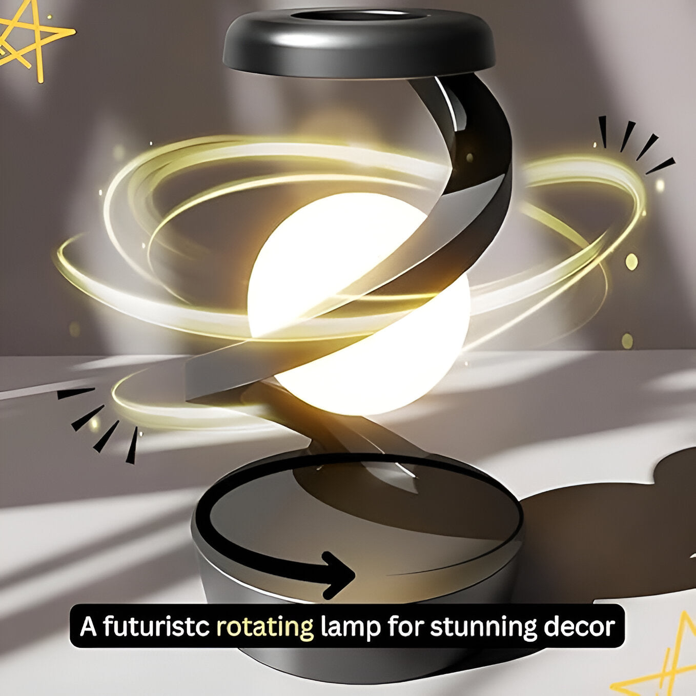 Spiral Levitating LED Desk Lamp
