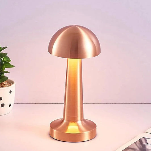 Portable Mushroom Style Metal LED Table Lamp
