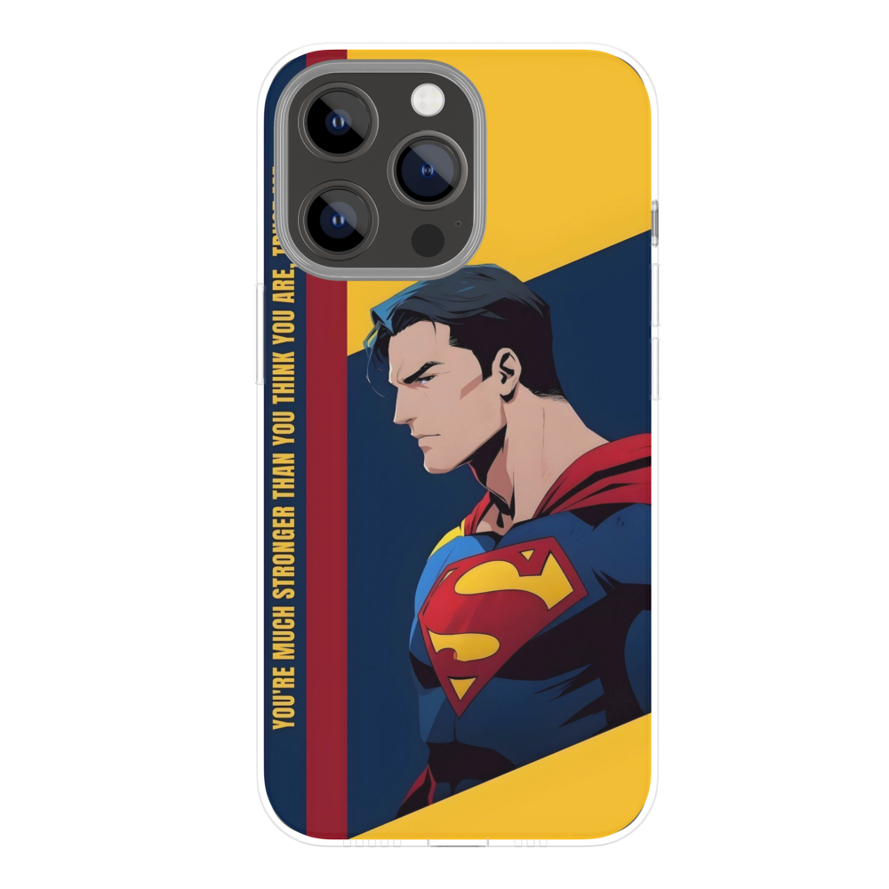 Premium Metal Mobile Back Cover – Superman Iconic Strength Design | High-Gloss Finish | Slim Easy Fit | Scratch & Impact Resistant Luxury Case