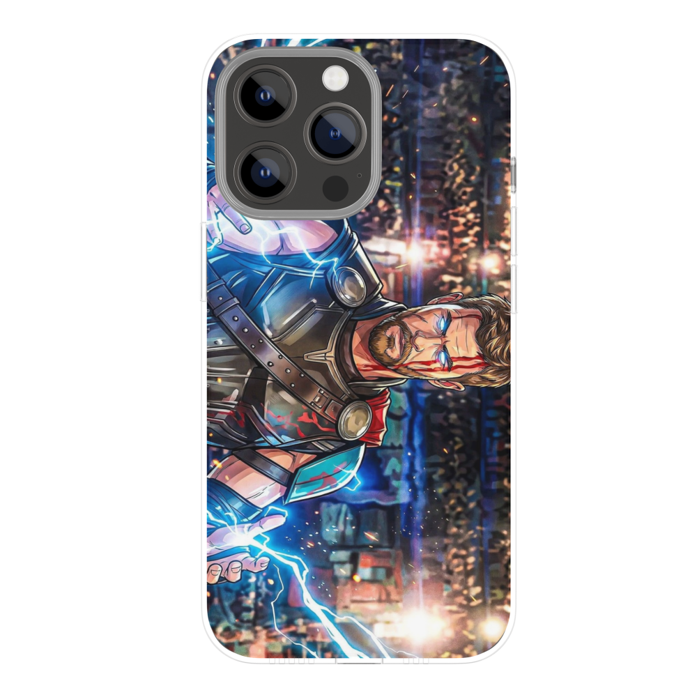 Premium Metal Mobile Back Cover – Thor God of Thunder Design | High-Gloss Finish | Slim Easy Fit | Scratch & Impact Resistant Luxury Case