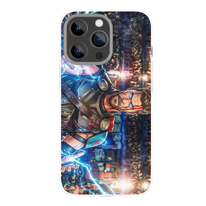 Premium Metal Mobile Back Cover – Thor God of Thunder Design | High-Gloss Finish | Slim Easy Fit | Scratch & Impact Resistant Luxury Case