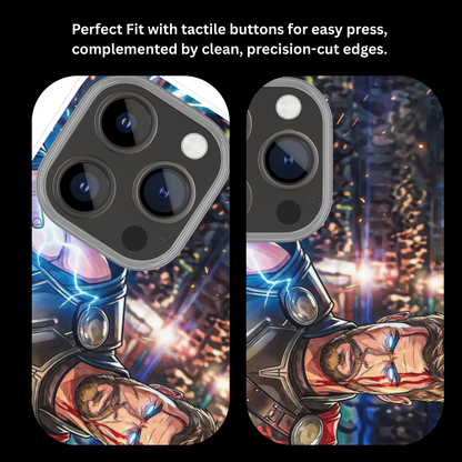 Premium Metal Mobile Back Cover – Thor God of Thunder Design | High-Gloss Finish | Slim Easy Fit | Scratch & Impact Resistant Luxury Case