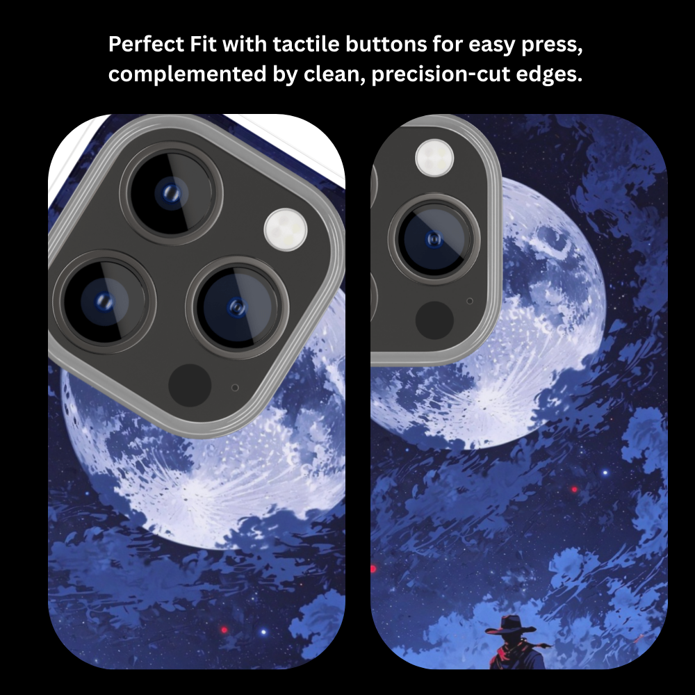 Premium Metal Mobile Back Cover – Red Dead Redemption 2 Moonlit Cowboy Design | High-Gloss Finish | Slim Easy Fit | Scratch & Impact Resistant Luxury Case