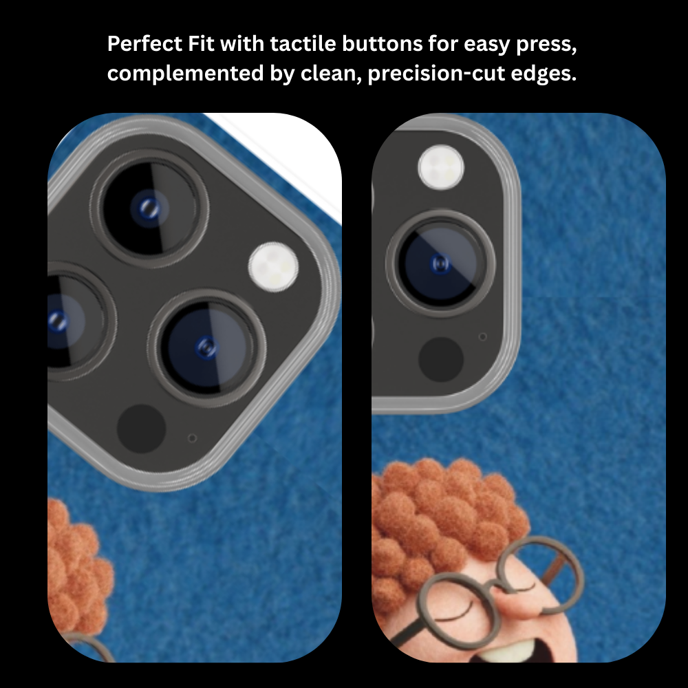 Cute Cartoon Boy Aesthetic Phone Case – Laughing Character Illustration HD Print Slim Protective Back Cover | Designer Case Compatible with All Smartphone Models