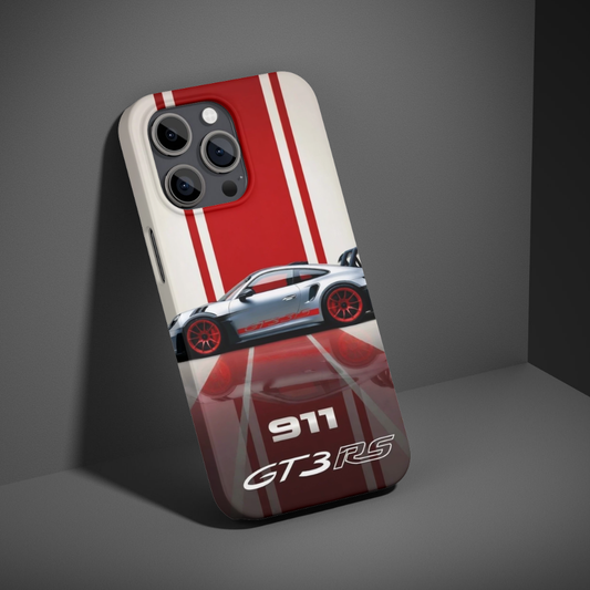 Premium Metal Mobile Back Cover – Porsche 911 GT3 RS Design | High-Gloss Finish | Slim & Easy Fit | Scratch & Impact Resistant Luxury Case