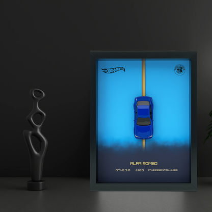 Alfa Romeo GTV6 3.0 Hot Wheels 3D Car Frame