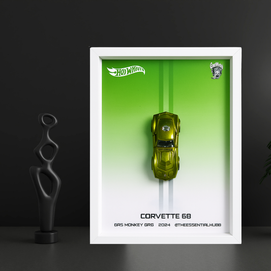 68 Corvette - Gas Monkey Garage Hot Wheels 3D Car Frame